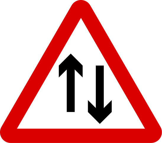 Two-way traffic ahead